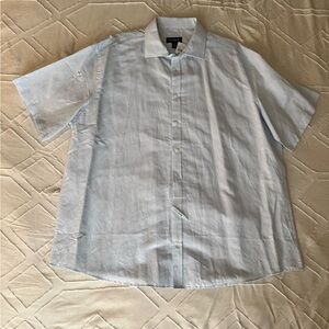 Jos. A. Bank Light Blue Casual Linen Button Down Shirt